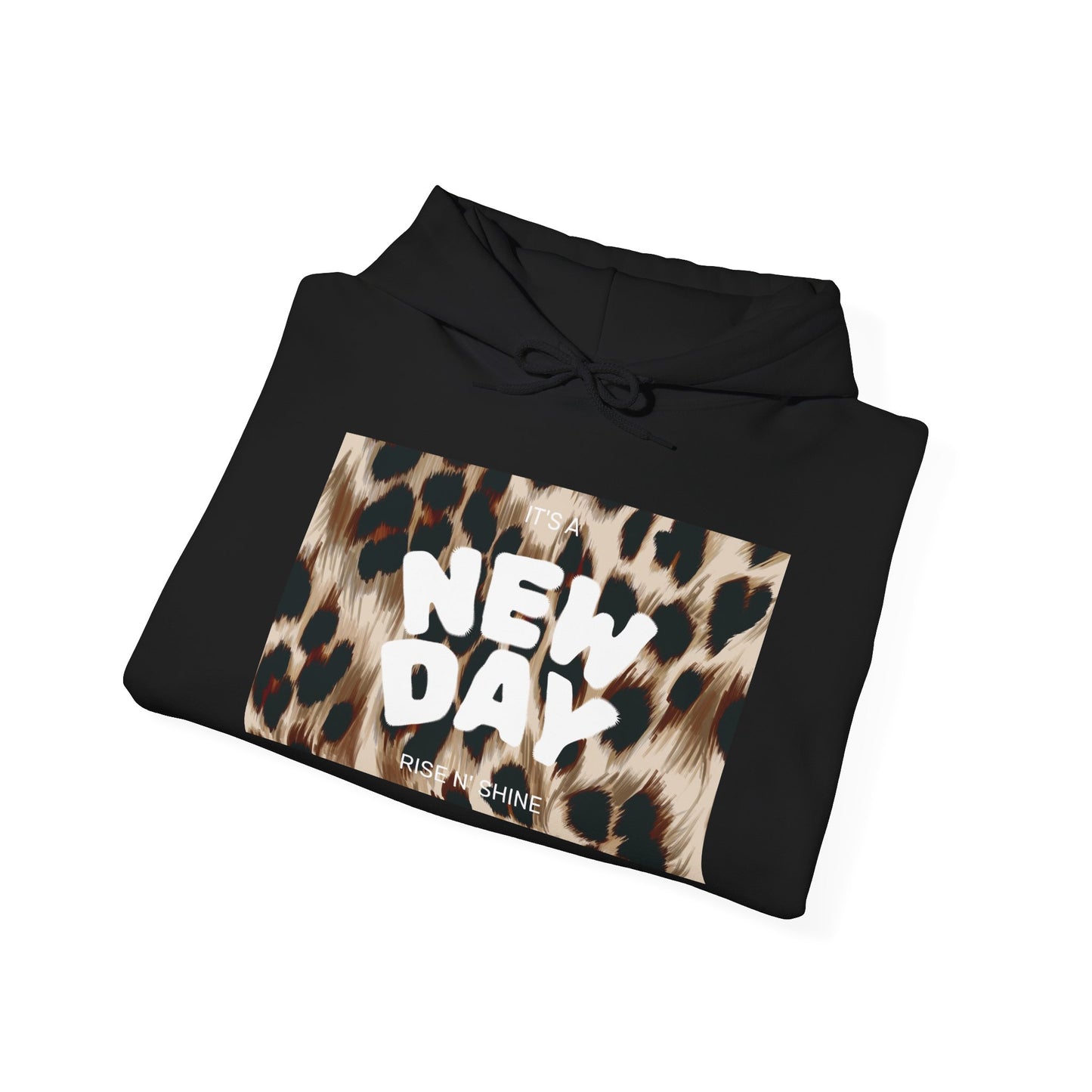 Leopard Print 'New Day' Hoodie for Everyday Comfort